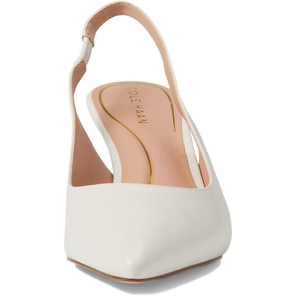 NWT Cole Haan Women's Vandam Sling Back Pump ,Ivory Leather-Size 8 - Picture 3 of 5